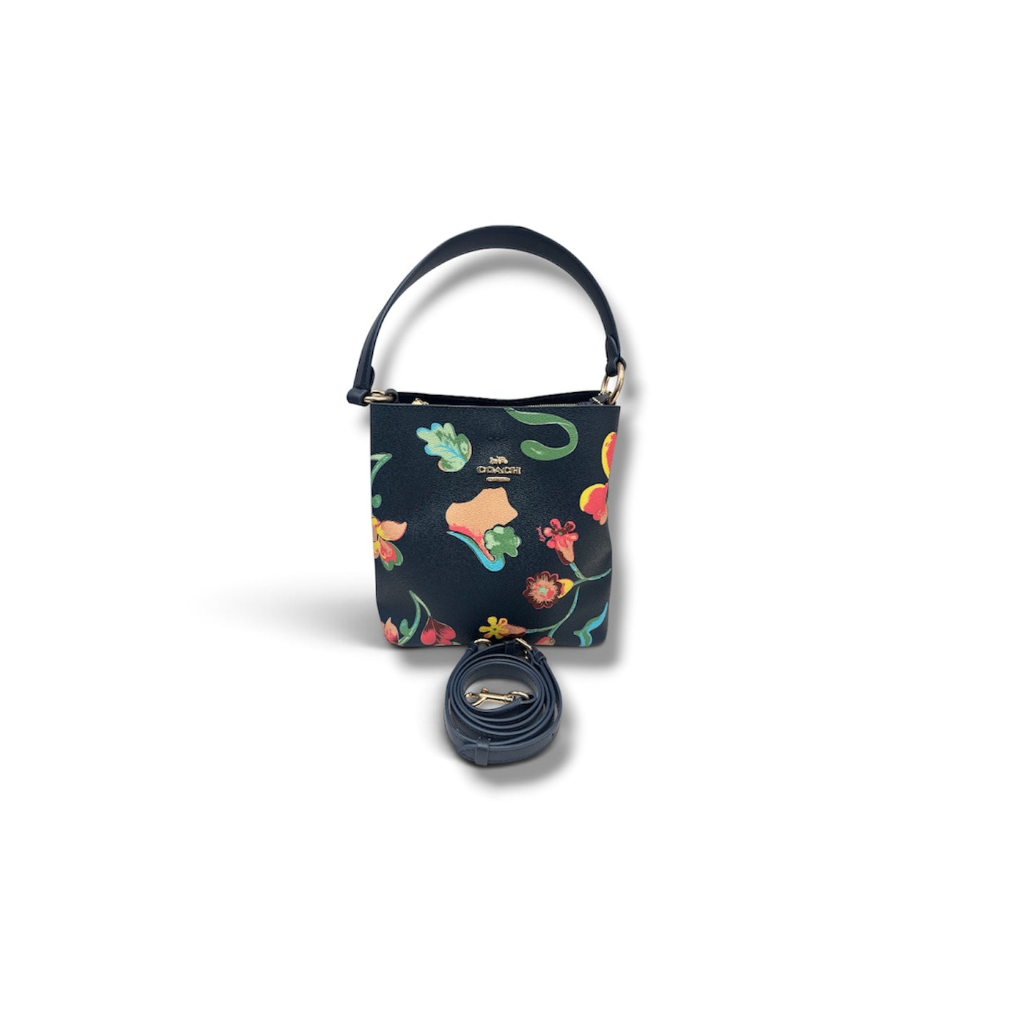 COACH SHOULDER BAG RANK (B) NAVY C8611