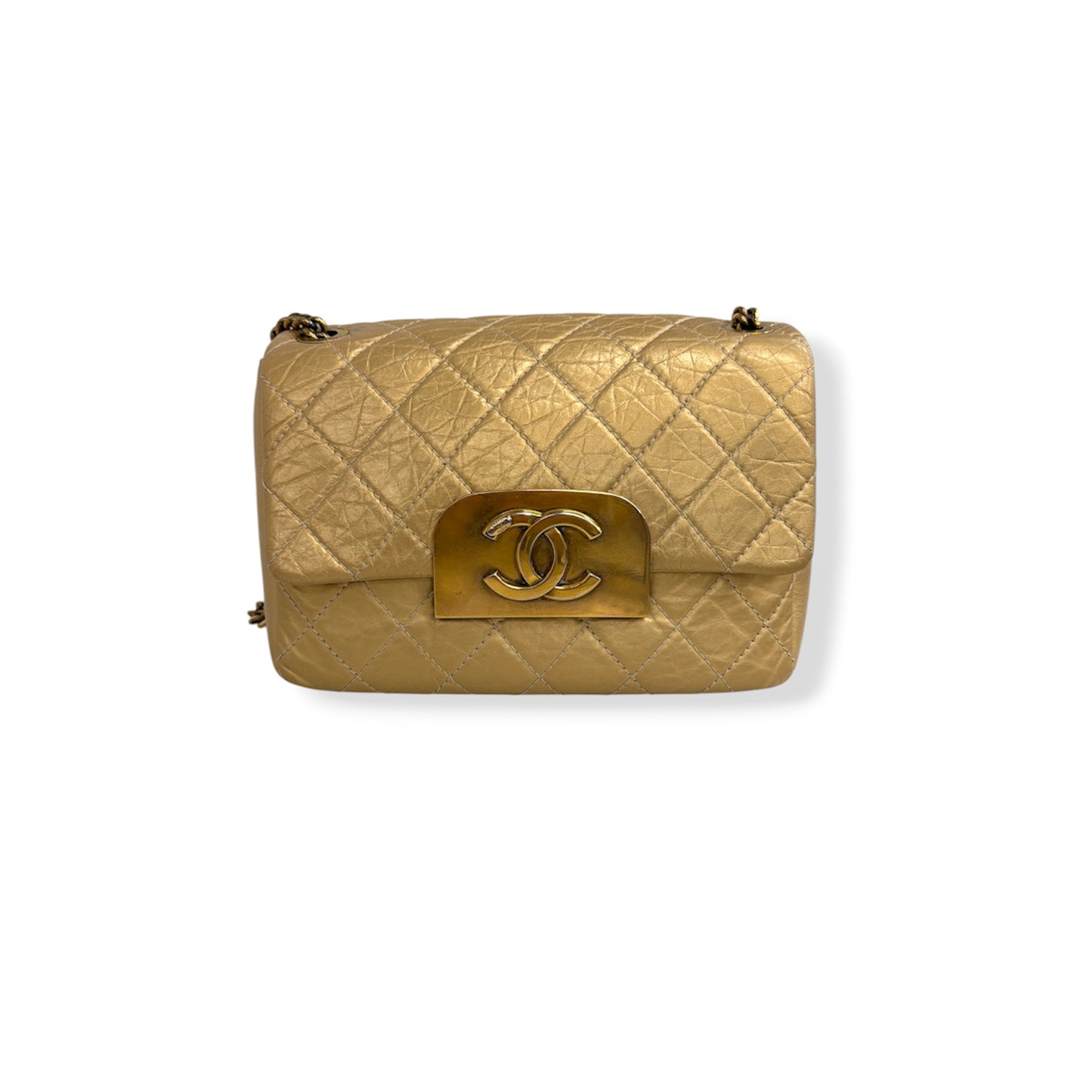 CHANEL Shoulder Bag Gold 17228530 Matelasse Chain Rank(B)