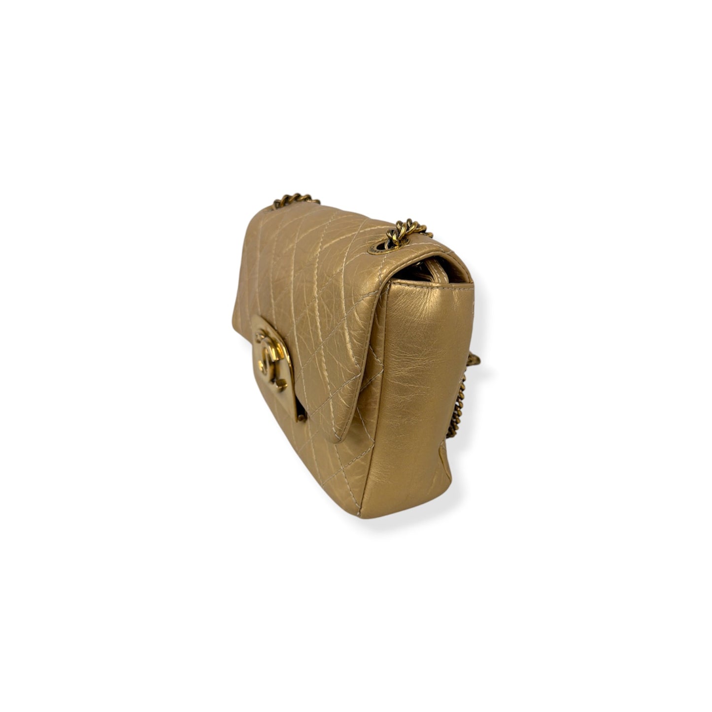 CHANEL Shoulder Bag Gold 17228530 Matelasse Chain Rank(B)