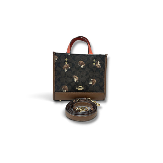 COACH 2WAY BAG DARK BROWN RANK (B) CC769