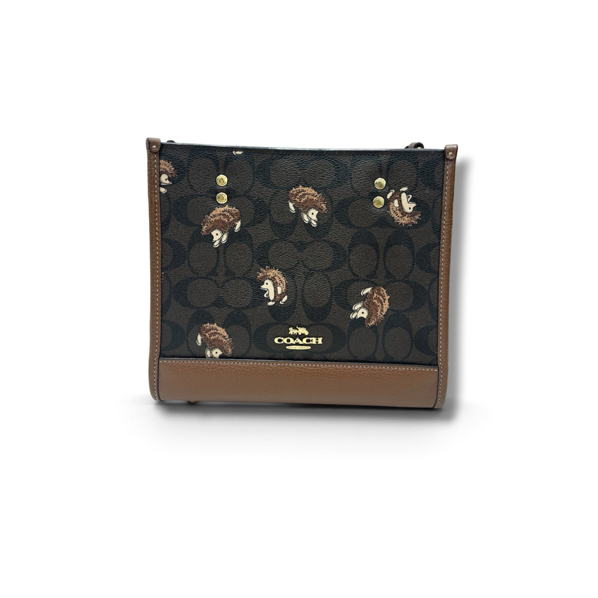 COACH 2WAY BAG DARK BROWN RANK (B) CC769