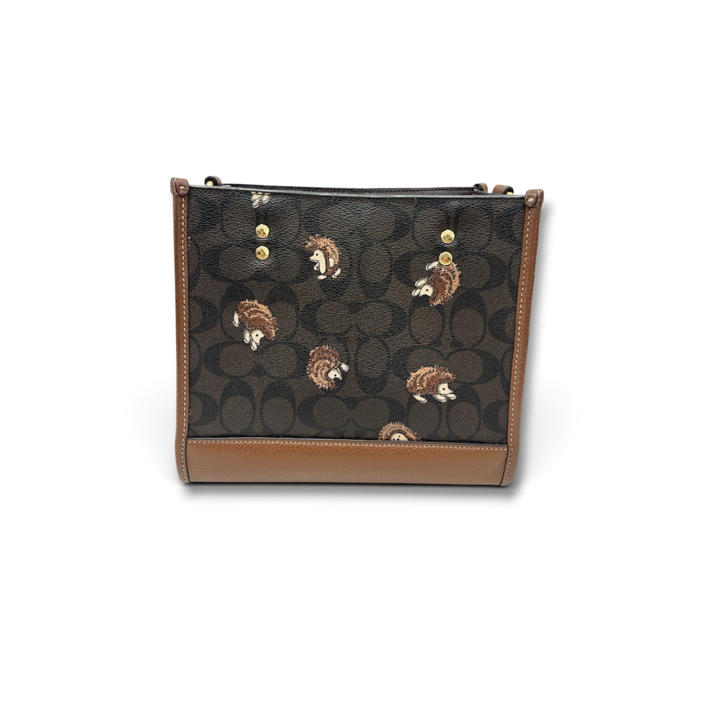 COACH 2WAY BAG DARK BROWN RANK (B) CC769