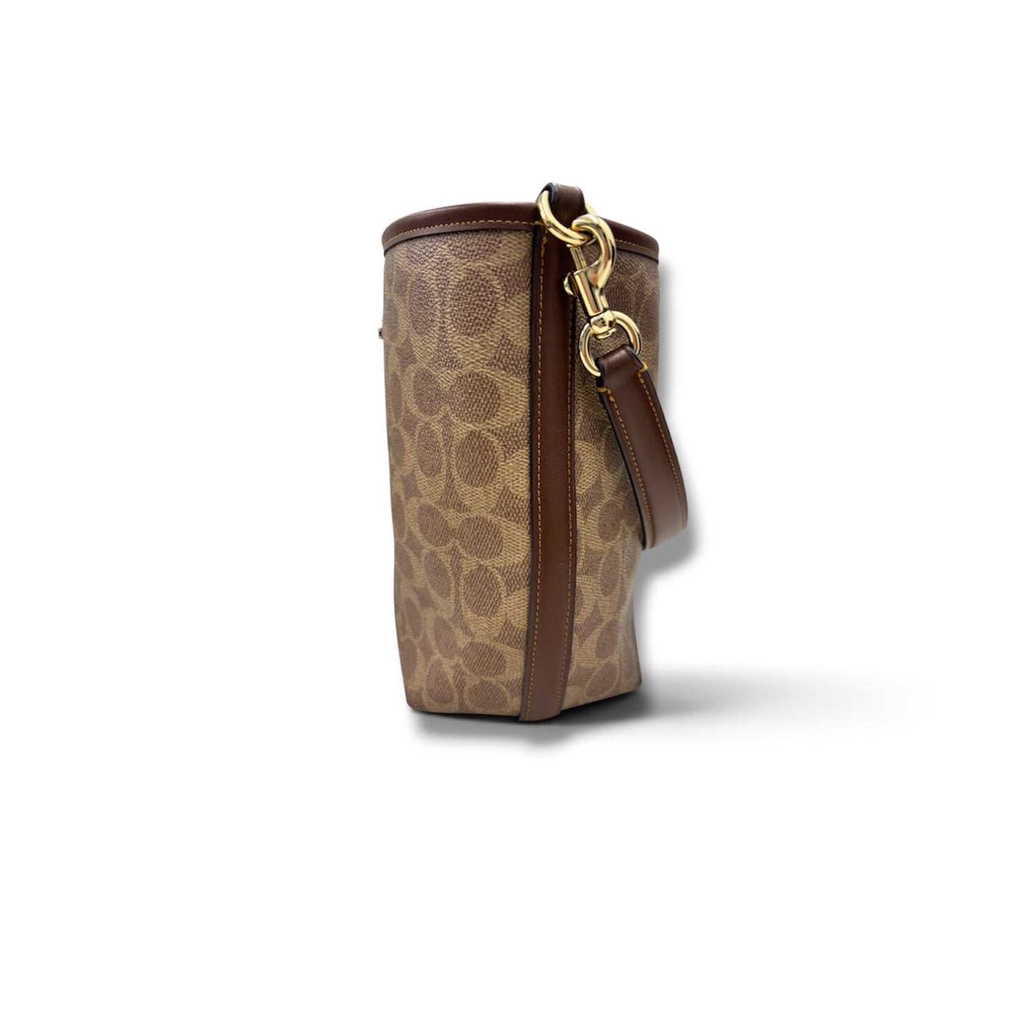 COACH 2WAY BAG BROWN STAIN RANK (B) CT800