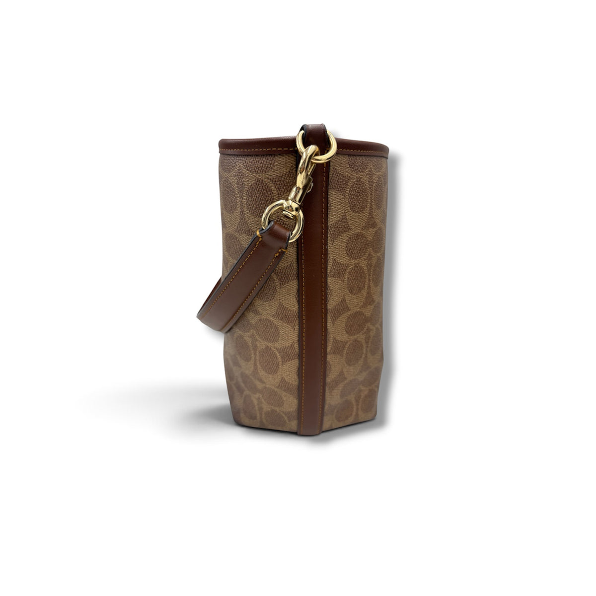 COACH 2WAY BAG BROWN STAIN RANK (B) CT800