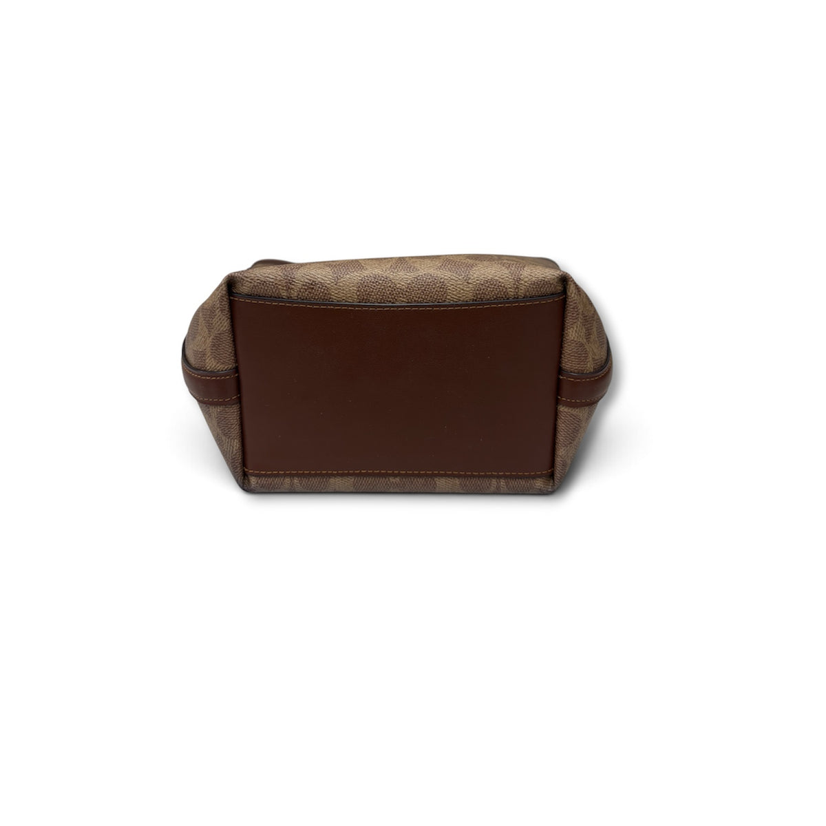 COACH 2WAY BAG BROWN STAIN RANK (B) CT800