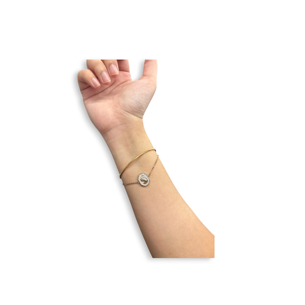 SWAROVSKI BRACELET ROSE GOLD DIAMOND RANK (A)