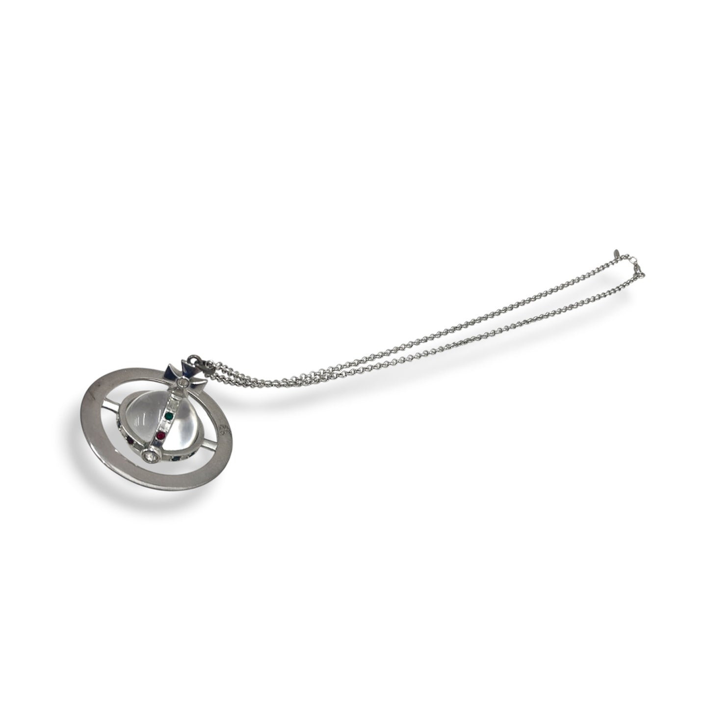 VIVIENNE WESTWOOD NECKLACE SILVER RANK (B)