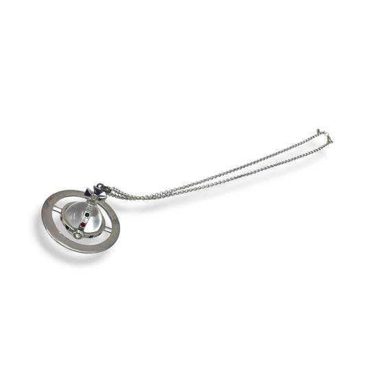 VIVIENNE WESTWOOD NECKLACE SILVER RANK (B)