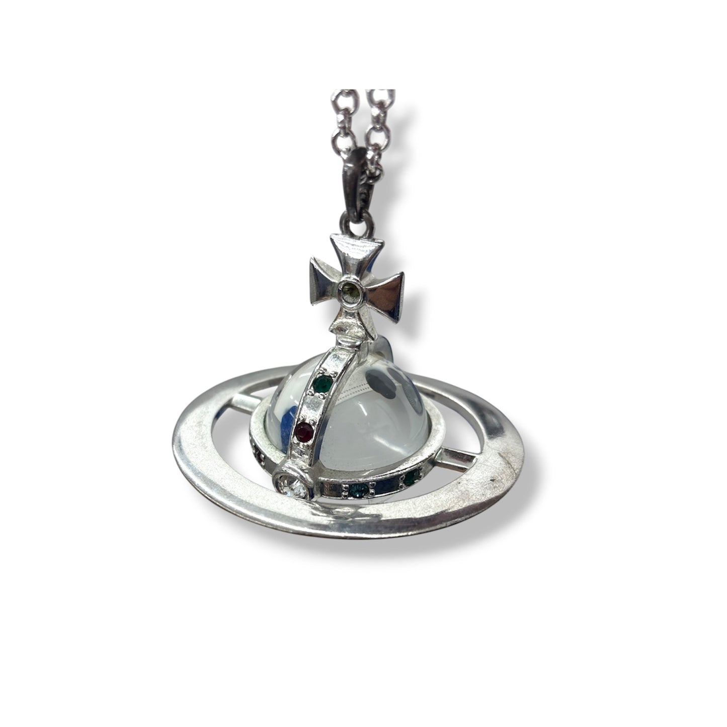 VIVIENNE WESTWOOD NECKLACE SILVER RANK (B)