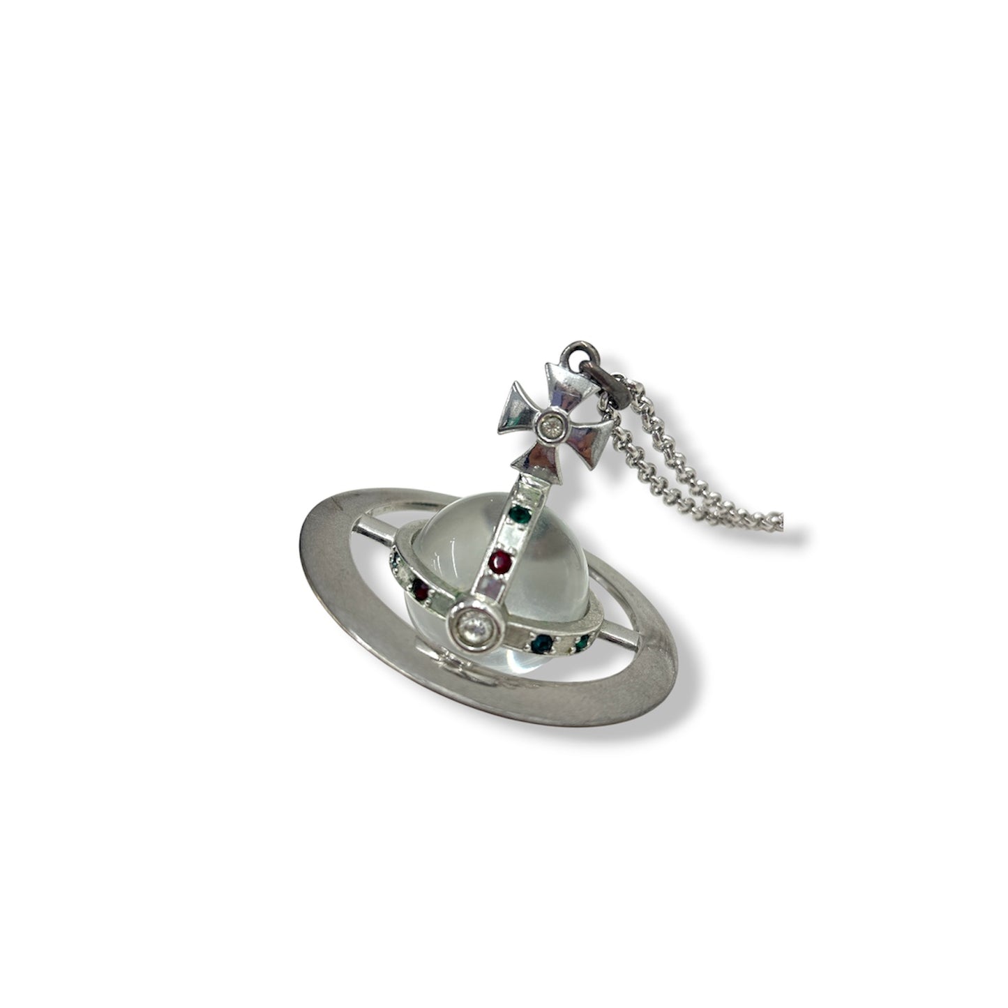 VIVIENNE WESTWOOD NECKLACE SILVER RANK (B)