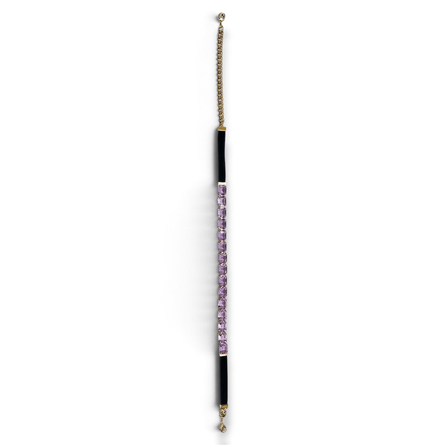 SWAROVSKI NECKLACE GOLD / PURPLE 5720486 (RANK A)