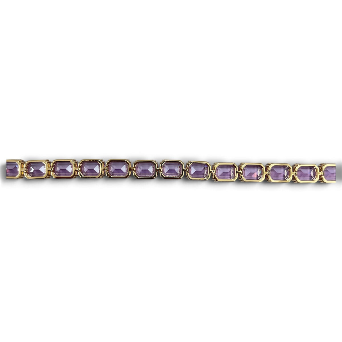 SWAROVSKI NECKLACE GOLD / PURPLE 5720486 (RANK A)