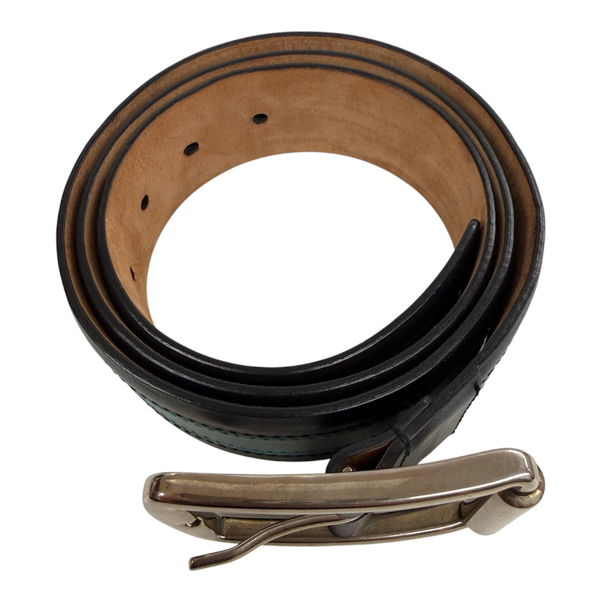 Gucci Belt Black/Sky Blue 295331 Rank (B)