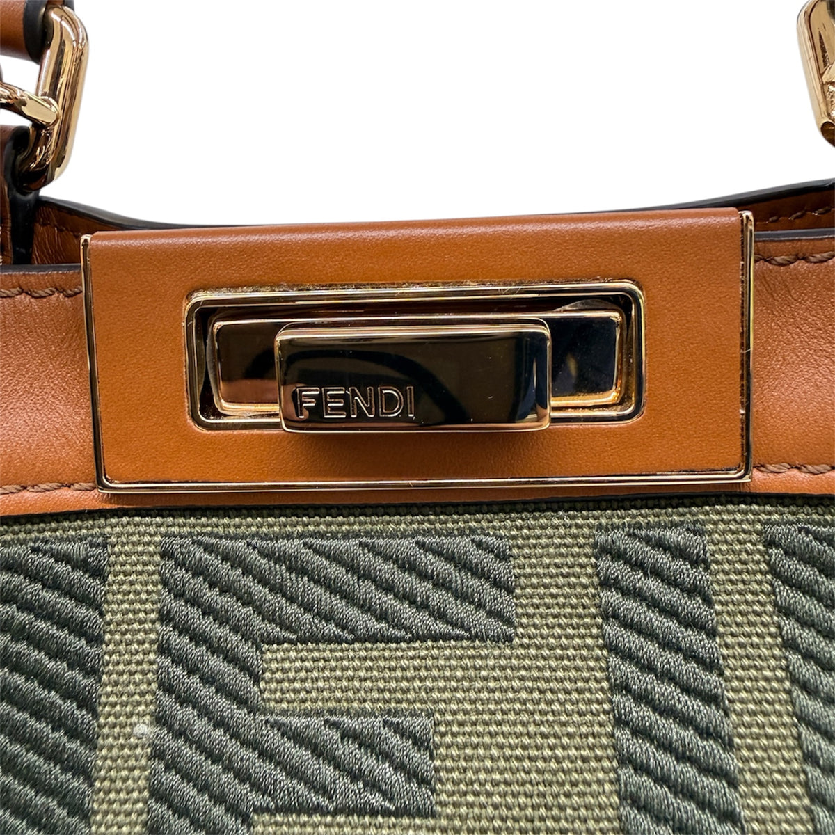 FENDI 2WAY BAG 8BH374-A9P6-209-3262 Olive Rank (A)