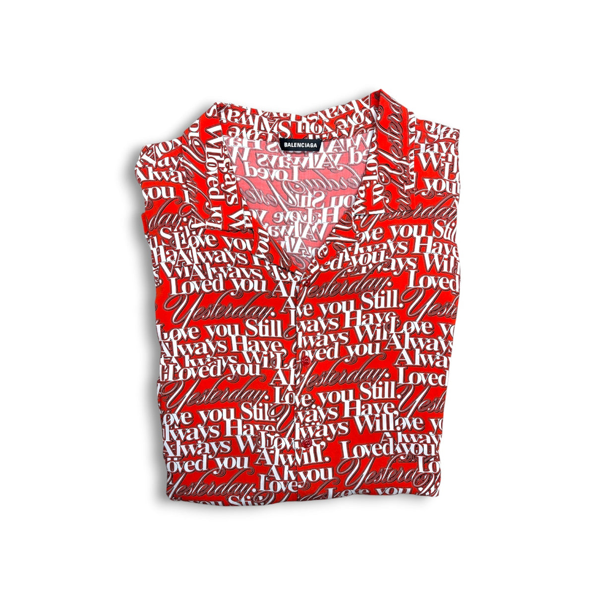 BALENCIAGA Shirt 42 Mens Red 571440 Rank (B)