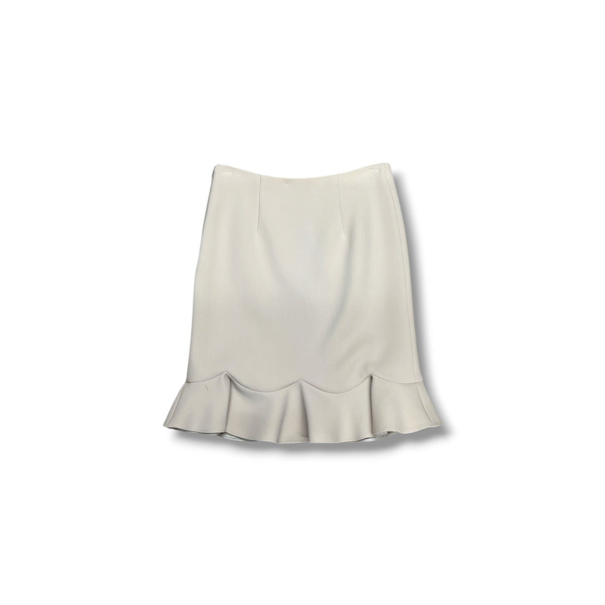 PRADA Mermaid Skirt 40 Lady's Beige P1974 1CWQ