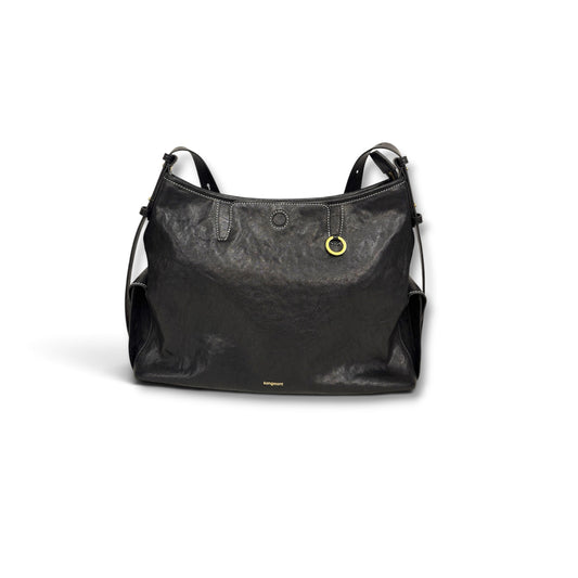 SONGMONT SHOULDER BAG MEDIUM YORE HOBO BAG BLACK *WITN BOX RANK (A)