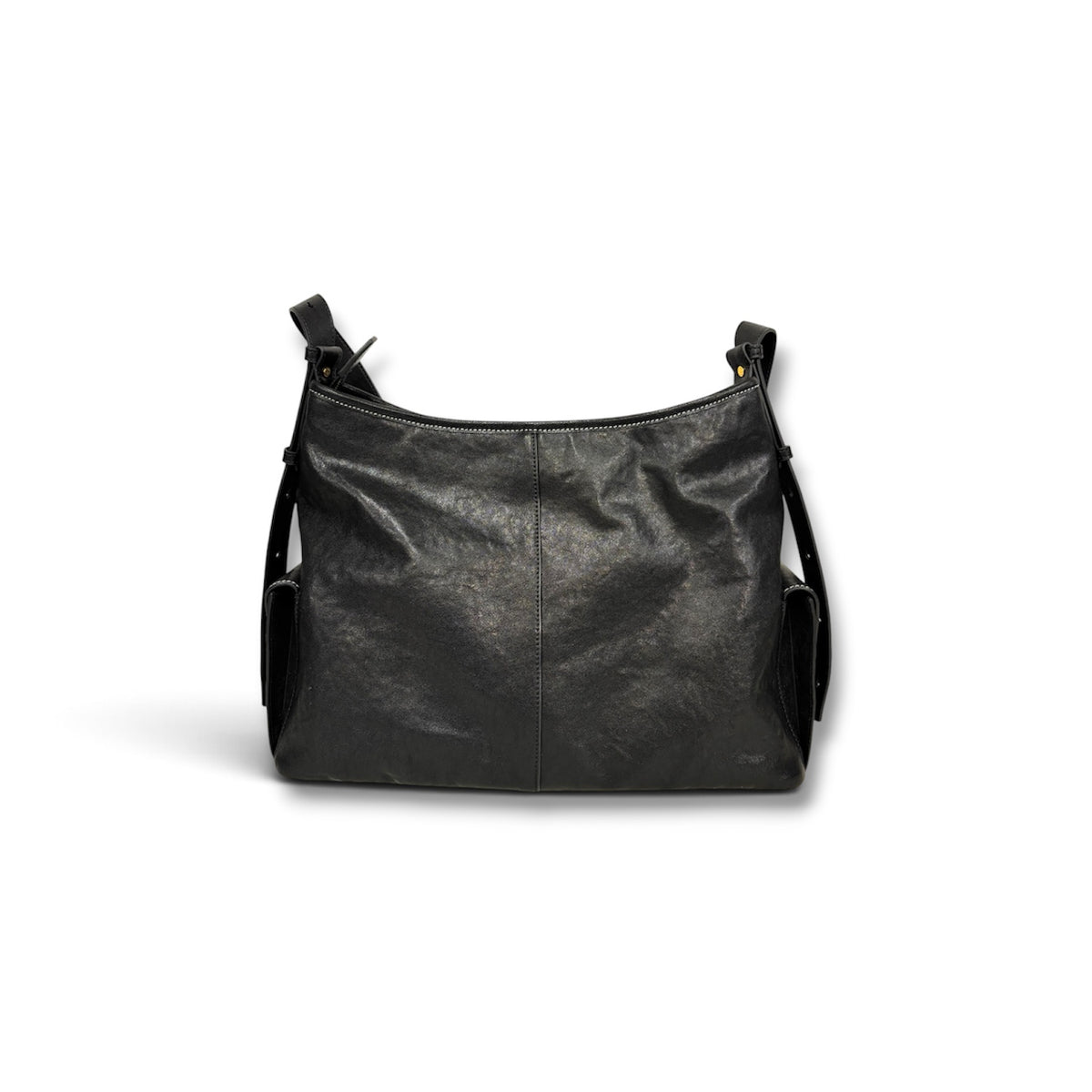 SONGMONT SHOULDER BAG MEDIUM YORE HOBO BAG BLACK *WITN BOX RANK (A)