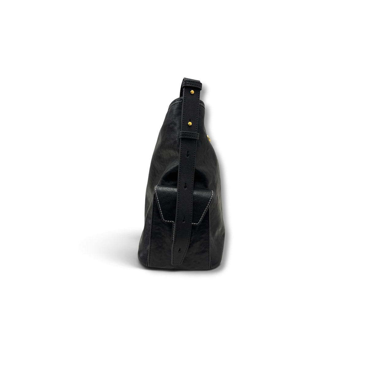 SONGMONT SHOULDER BAG MEDIUM YORE HOBO BAG BLACK *WITN BOX RANK (A)