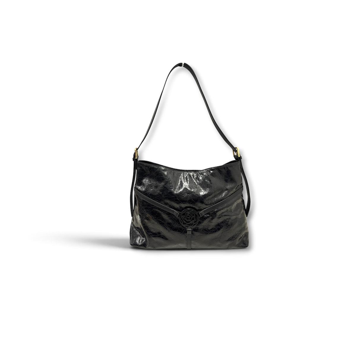 ARISTOTLE SHOULDER BAG ROSE STRING BLACK SCRATCH RANK (AB)