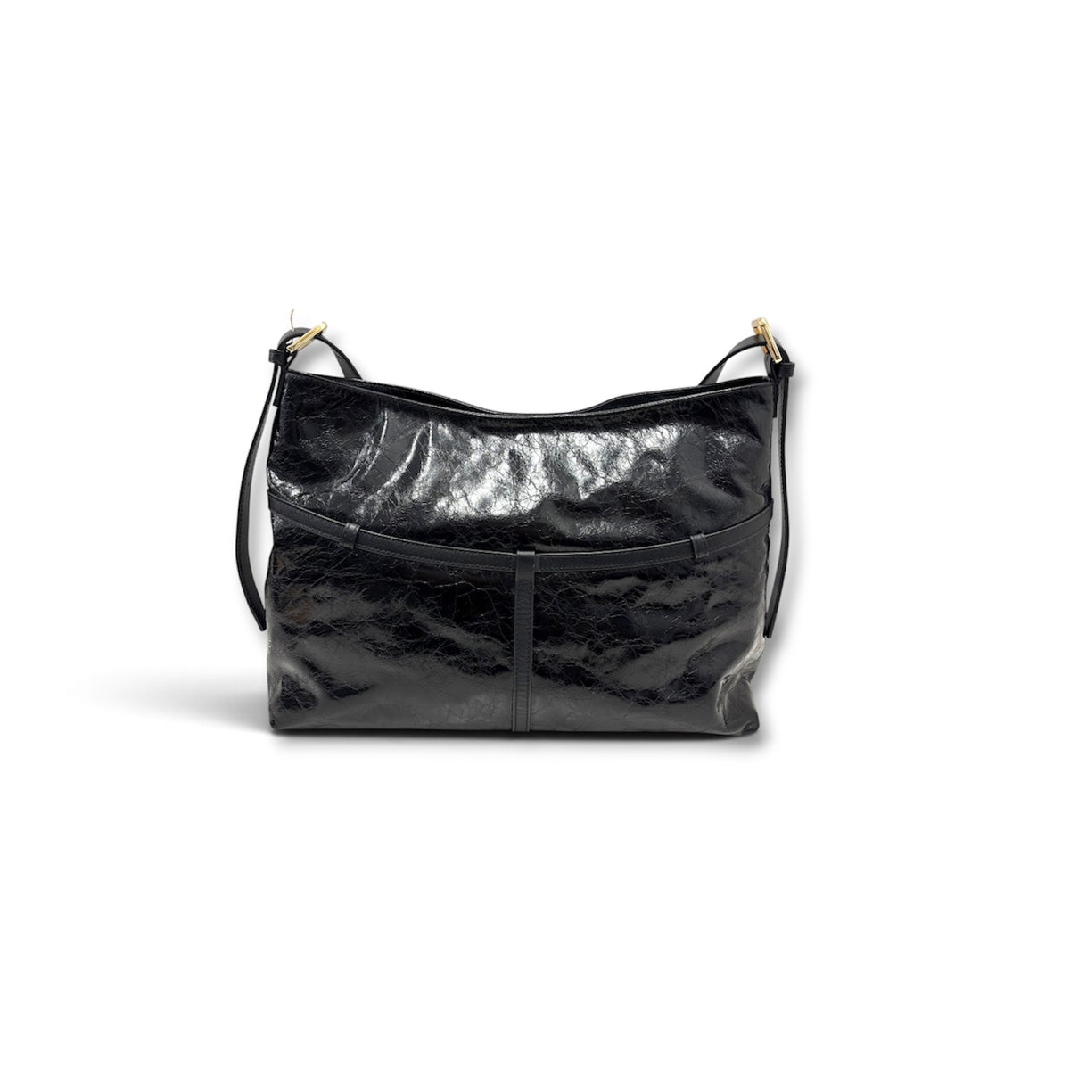ARISTOTLE SHOULDER BAG ROSE STRING BLACK SCRATCH RANK (AB)