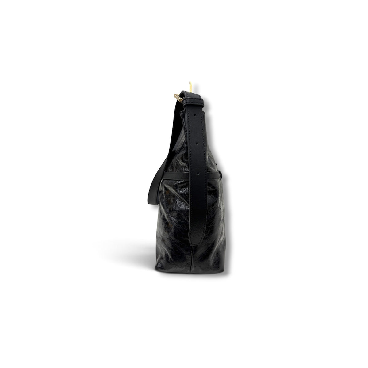 ARISTOTLE SHOULDER BAG ROSE STRING BLACK SCRATCH RANK (AB)