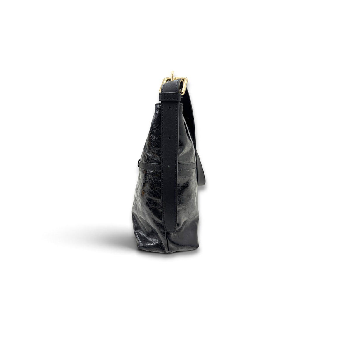 ARISTOTLE SHOULDER BAG ROSE STRING BLACK SCRATCH RANK (AB)