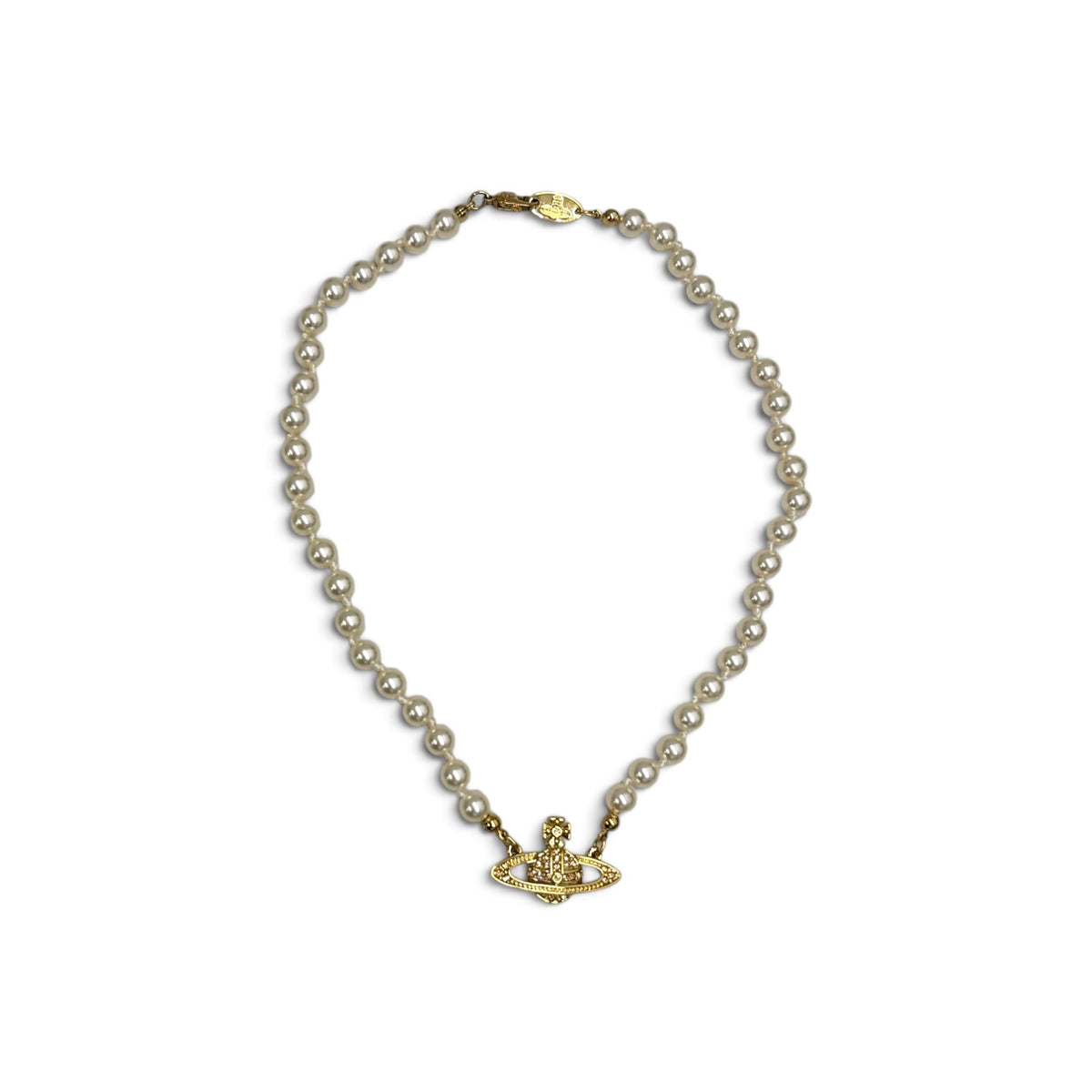 Vivienne Westwood Necklace Gold mini bas relief pear Rank (A)