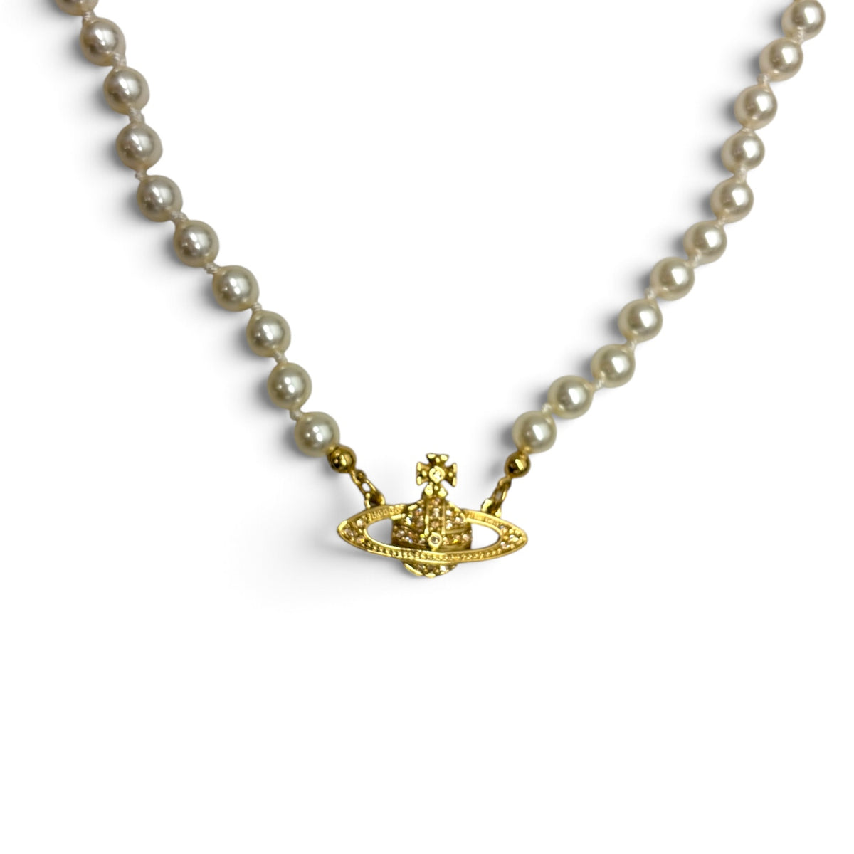 Vivienne Westwood Necklace Gold mini bas relief pear Rank (A)