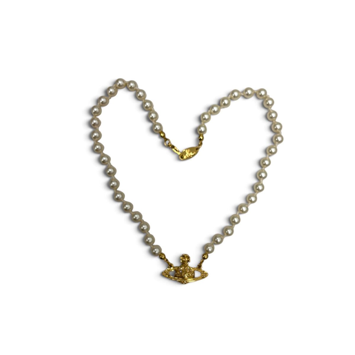 Vivienne Westwood Necklace Gold mini bas relief pear Rank (A)