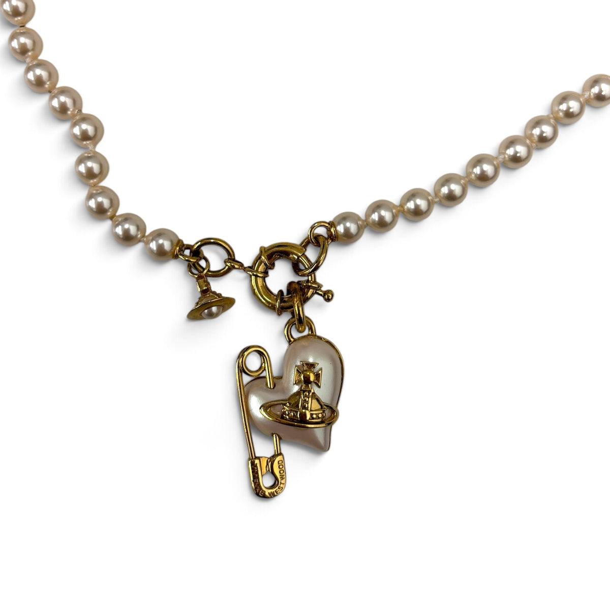 Vivienne Wastwood Necklace Gold Orietta Rank (B)