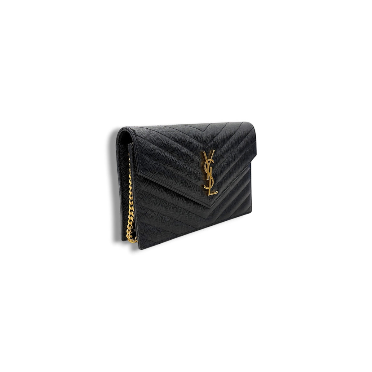 Saint Laurent Paris Chain Wallet Black 0521 GNC393953 Rank (A)