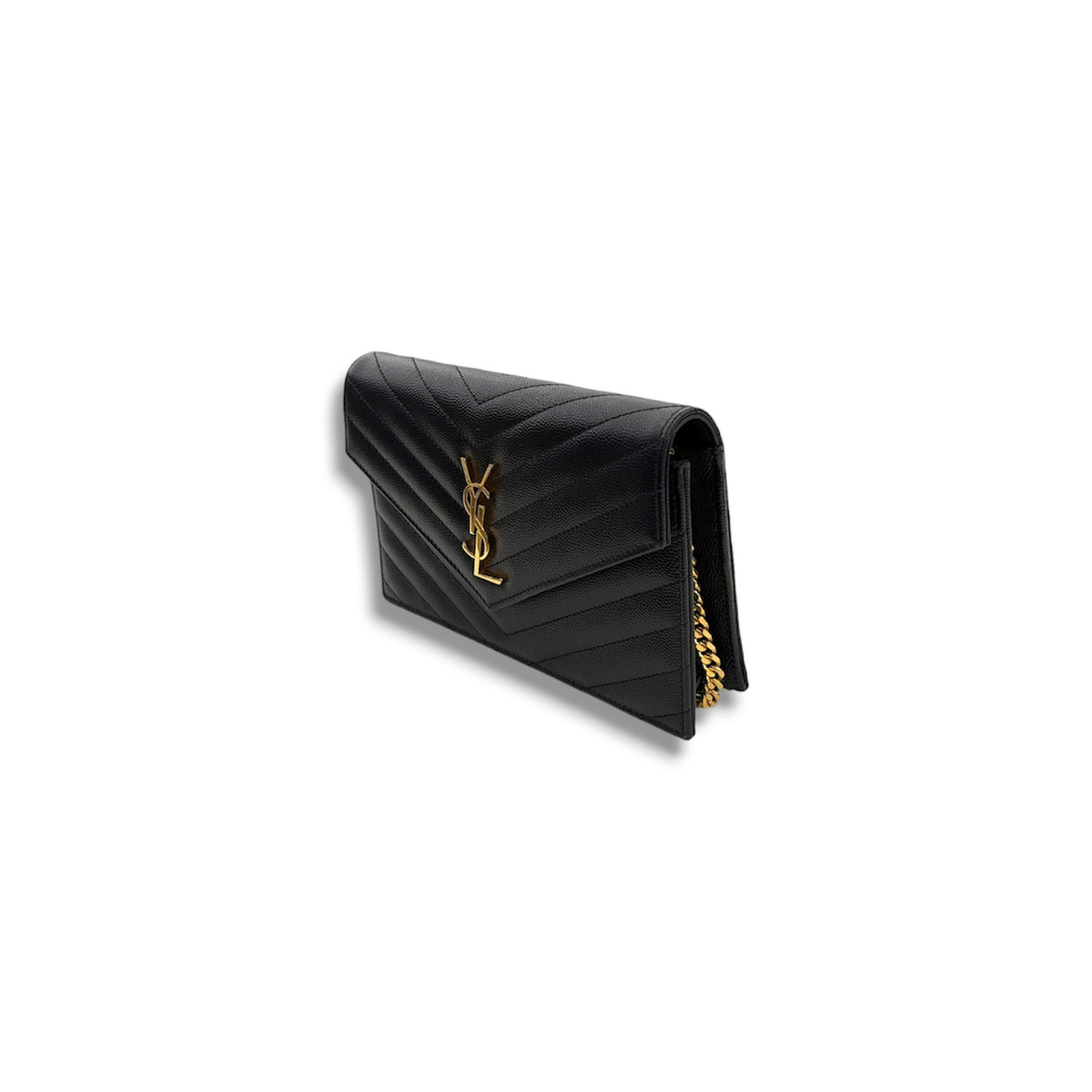 Saint Laurent Paris Chain Wallet Black 0521 GNC393953 Rank (A)