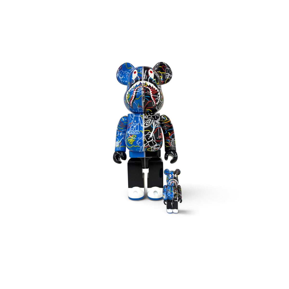 FIGURE BE@RBRICK X ABATHING APE CAMO SHARK UNUSED ITEM 400%