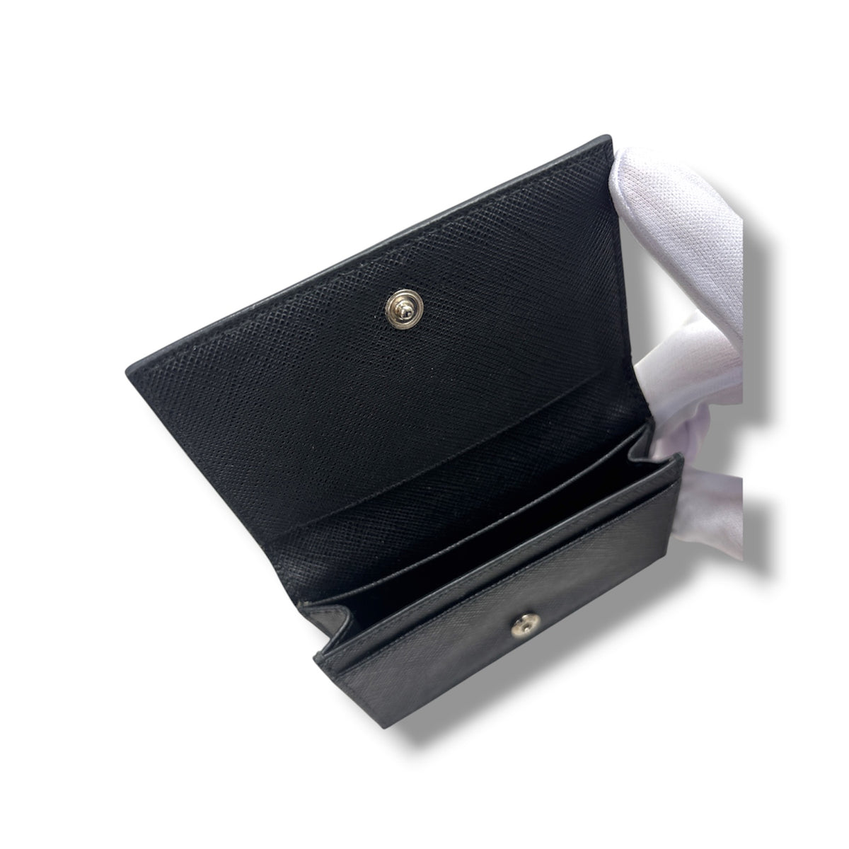 PRADA CARD CASE 2MC122 BLACK 234 NFC* RANK (B)
