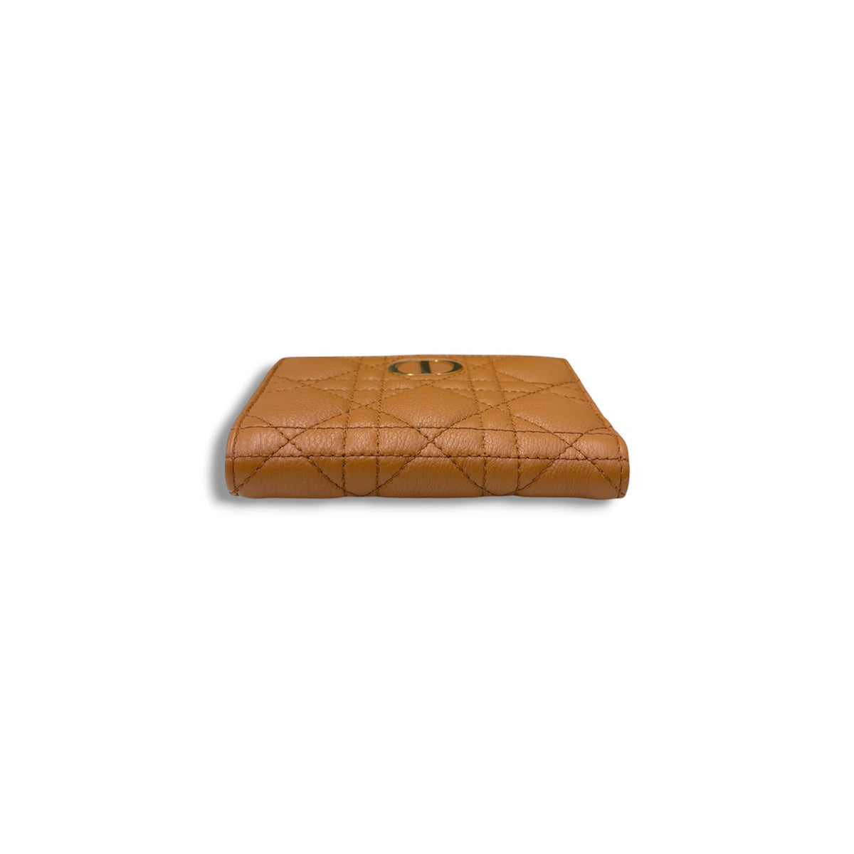 Christain Dior Wallet Caro Dahlia Brown 46-MA-0214 Rank (A)