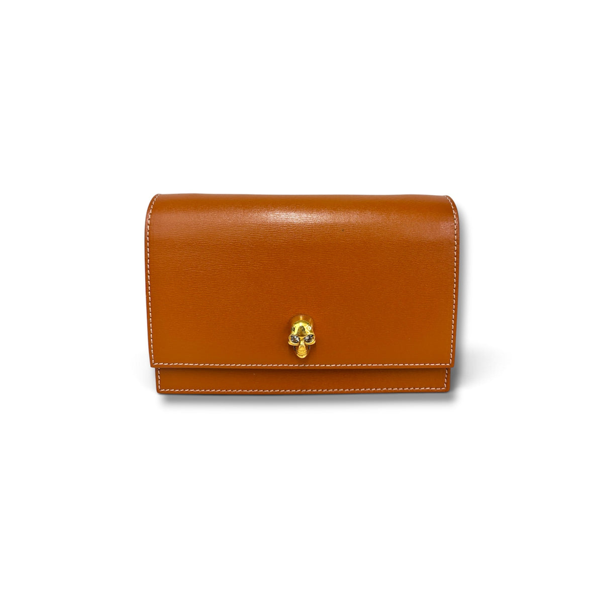 ALEXANDER McQUEEN CHAIN SHOULDER BAG BROWN RANK (A)