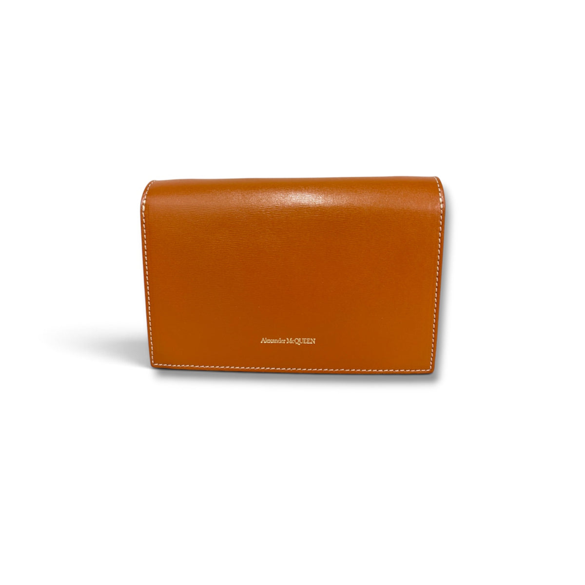 ALEXANDER McQUEEN CHAIN SHOULDER BAG BROWN RANK (A)