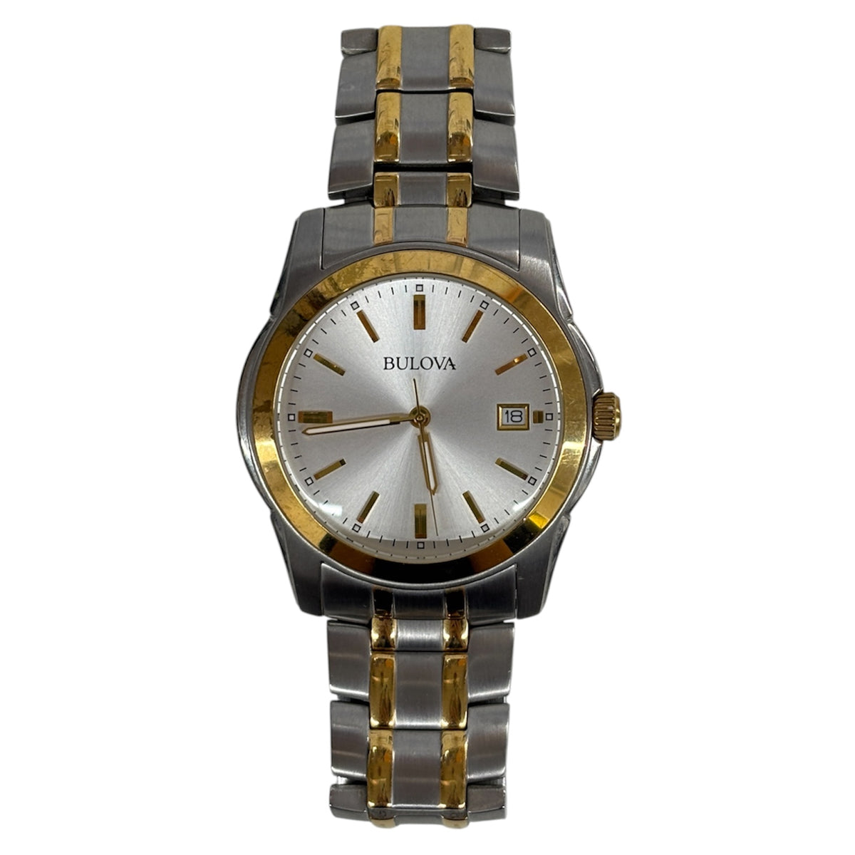 BULOVA TWO-TONE WRIST WATCH 98H18