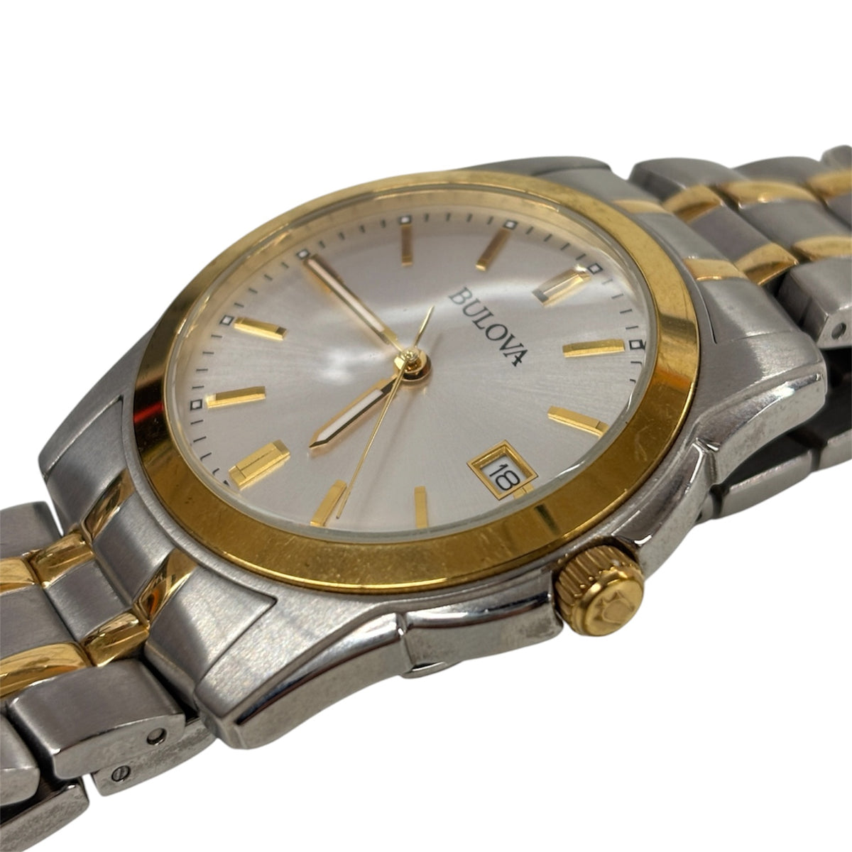 BULOVA TWO-TONE WRIST WATCH 98H18