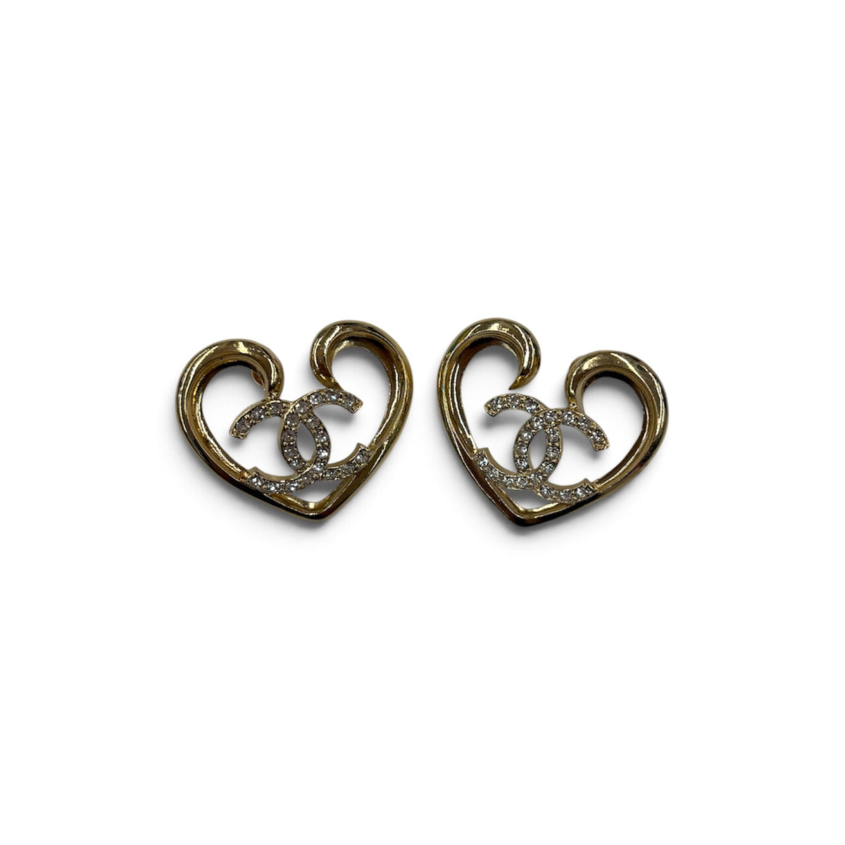 CHANEL Earring Gold F23 C Rank (B)