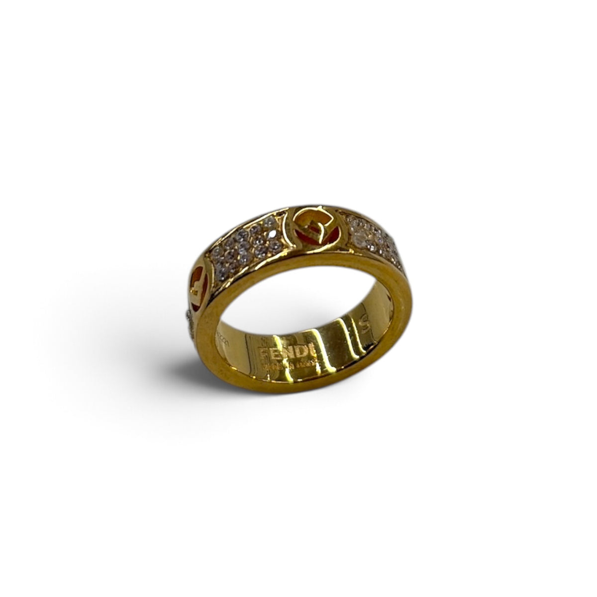 FENDI Ring Gold 8AG929-A44G-F089U Rank (B)