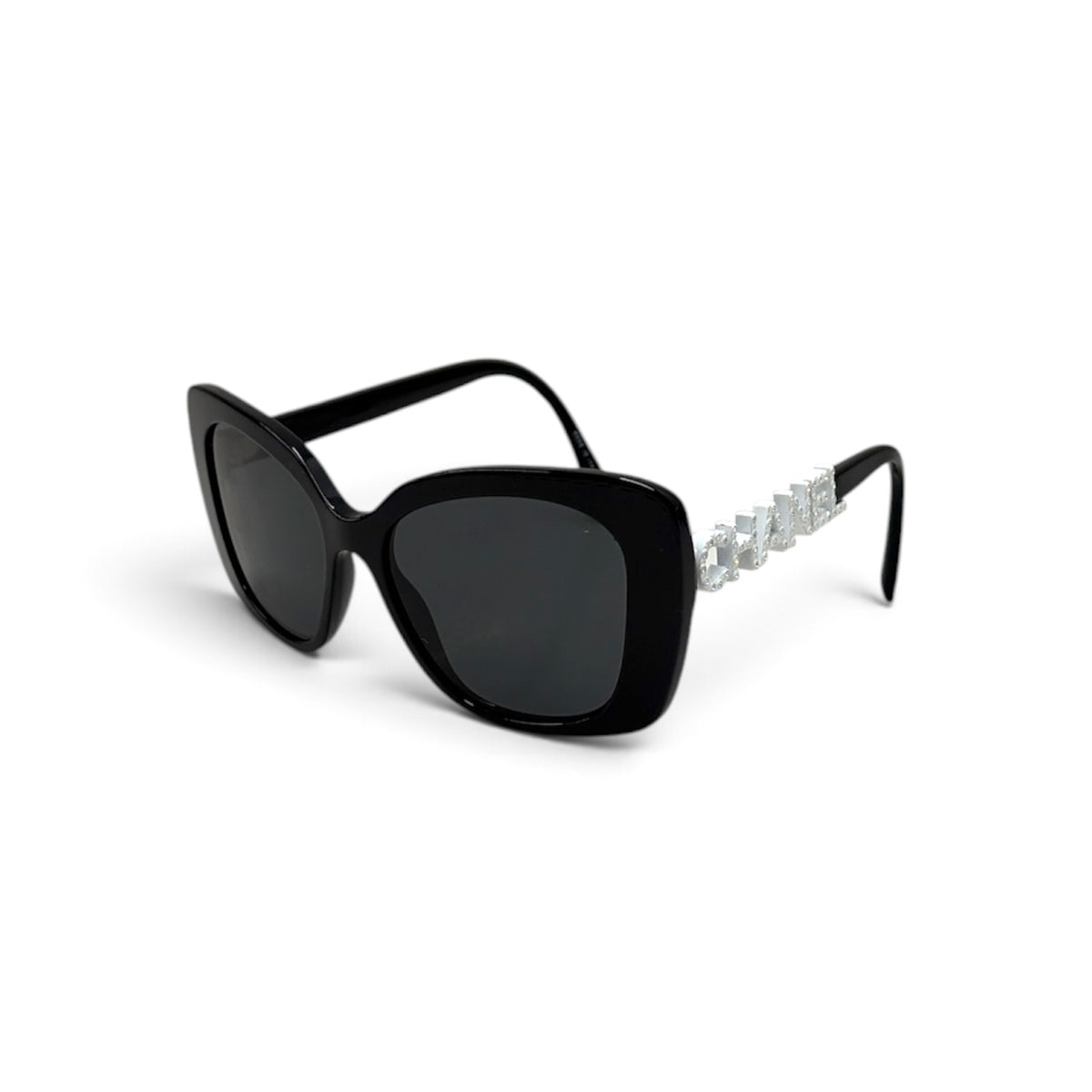 CHANEL Sunglasses 5422-B Black And White Rank (B)