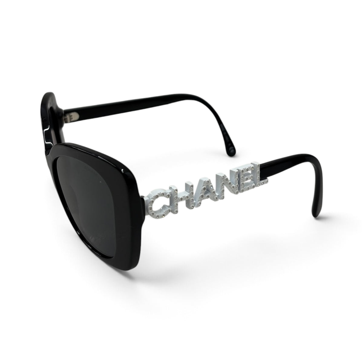 CHANEL Sunglasses 5422-B Black And White Rank (B)