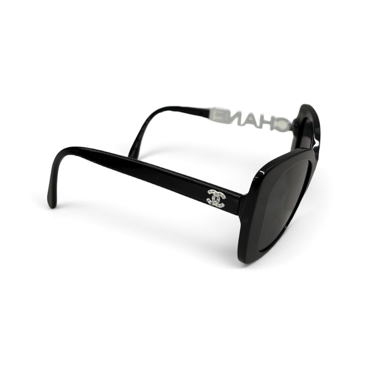 CHANEL Sunglasses 5422-B Black And White Rank (B)