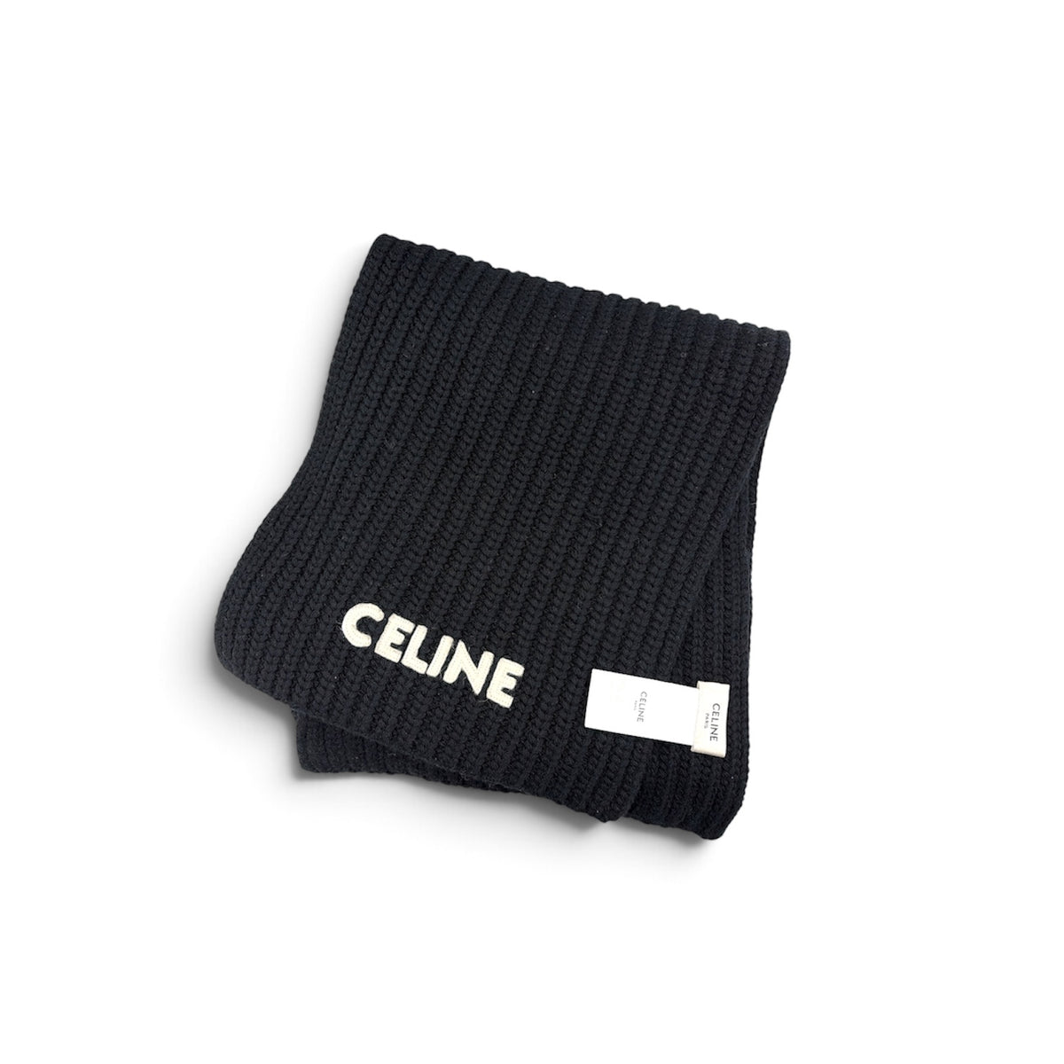 CELINE In Ribbed 2AC35619S Black Rank (A)