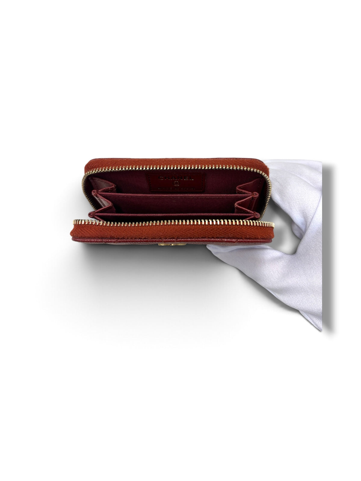 CHANEL WALLET BURGUNDY AP0216 25286480 RANK (B)