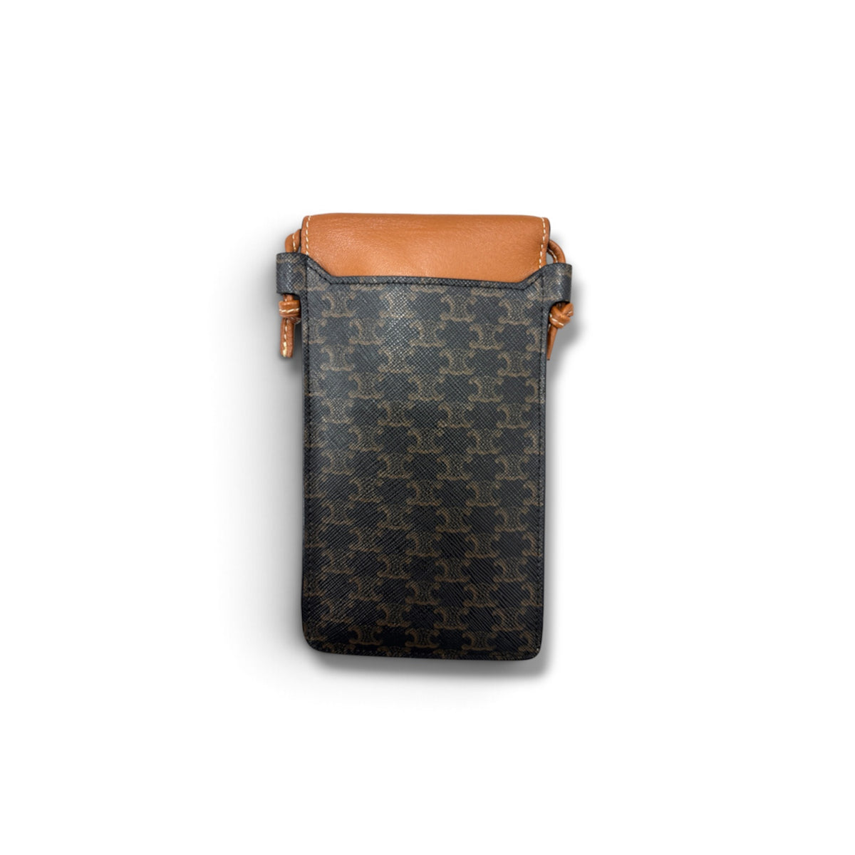 CELINE PHONE POUCH BROWN RANK (B)