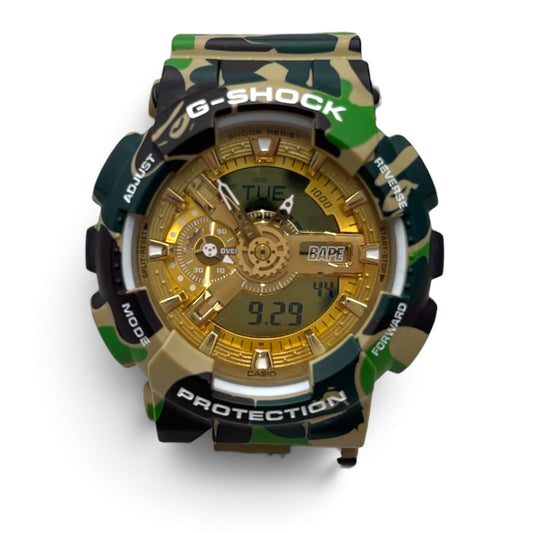 G-SHOCK WRIST WATCH BAPE BYA BATHING APE GA-110APE XXV 25TH