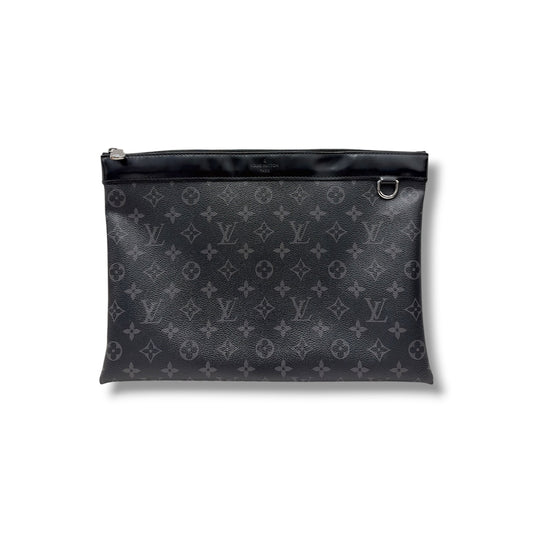 LOUIS VUITTON Clutch Bag Monogram M62291 Black TN4119 Rank (B)